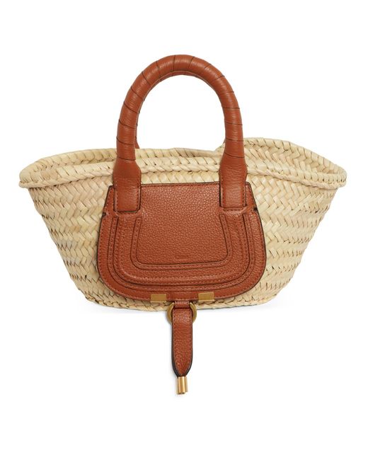 Chloé Small Marcie Basket Bag in Natural | Lyst