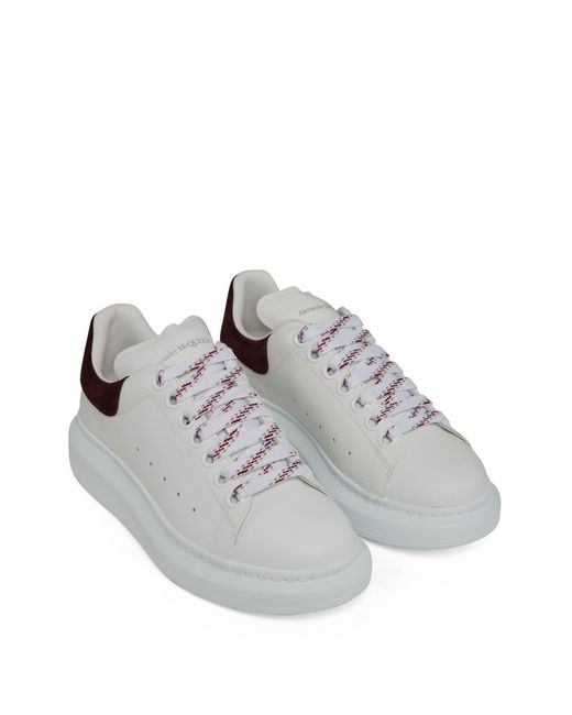 ALEXANDER MCQUEEN: Larry sneakers in leather with rhinestones - White | Alexander  McQueen sneakers 718243WIE95 online at GIGLIO.COM