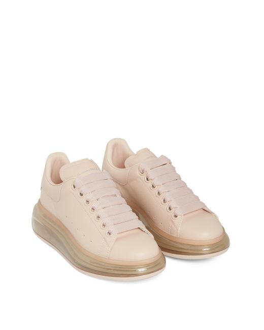 Womens Shoes Trainers Low-top trainers Natural Alexander McQueen larry Leather Oversized Sneakers in Pink 