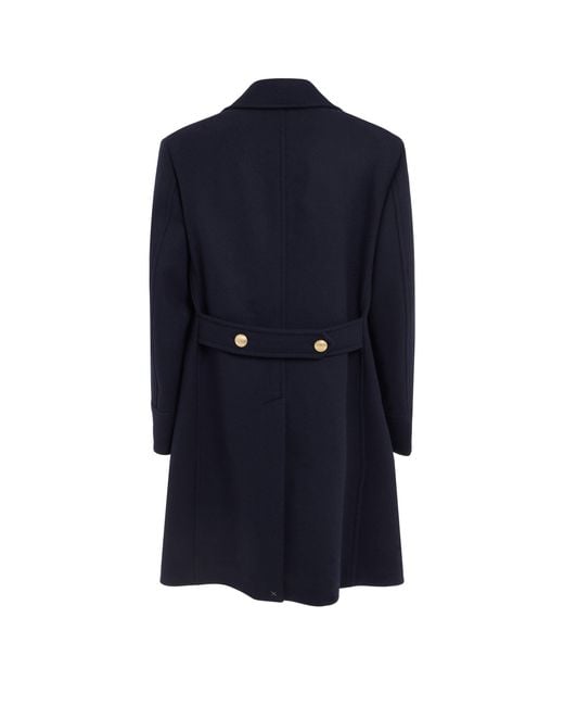 Brunello Cucinelli Cappotto In Lana E Cashmere Blu in Blue for Men | Lyst