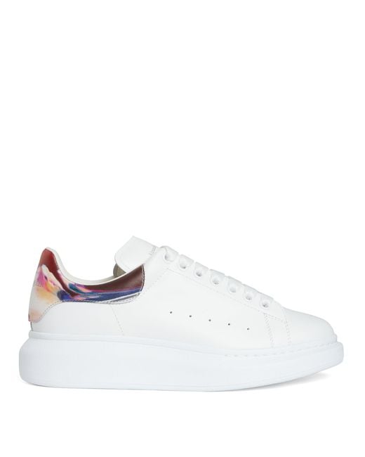Mcqueen bianche e argento top
