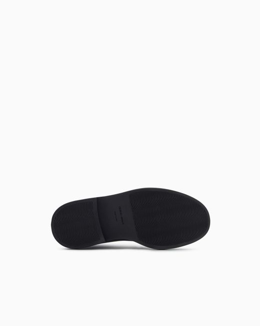 Giorgio Armani Black Smooth Leather High Boots