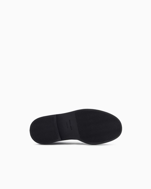 Giorgio Armani Black Smooth Leather High Boots