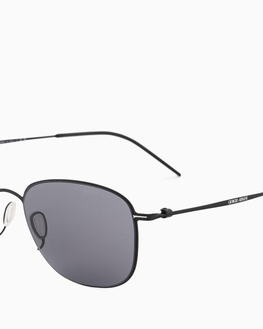 Giorgio Armani White Pillow Sunglasses for men