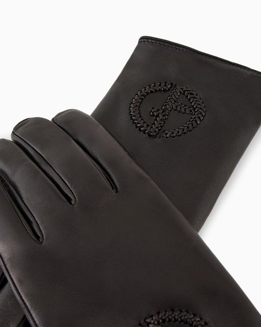 Guanti di Giorgio Armani in Black da Uomo
