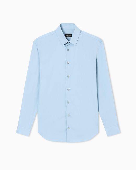 Giorgio Armani Blue Slim-Fit Shirt for men