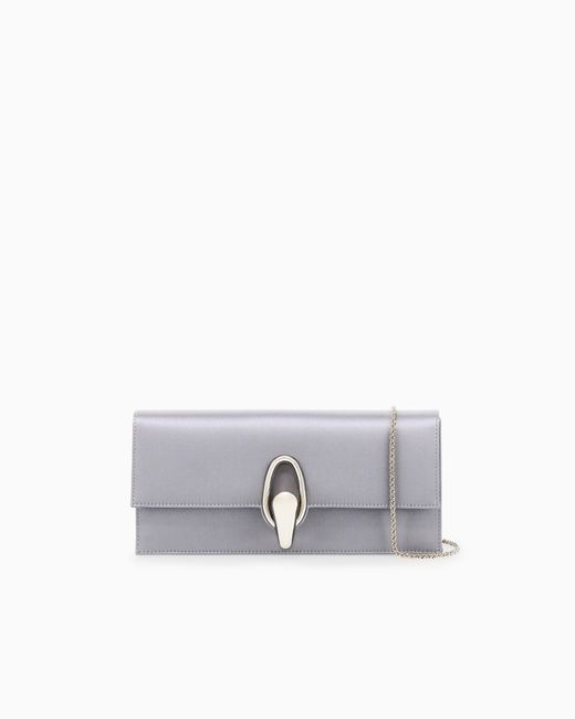 Giorgio Armani White Clutch Handbag
