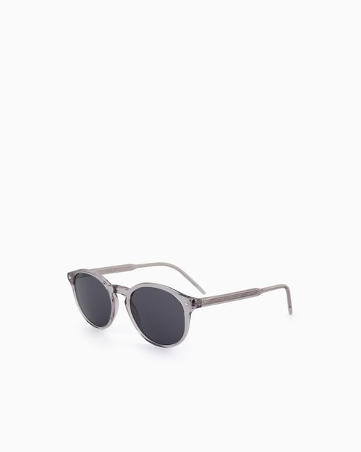 Giorgio Armani Gray Panto Sunglasses for men