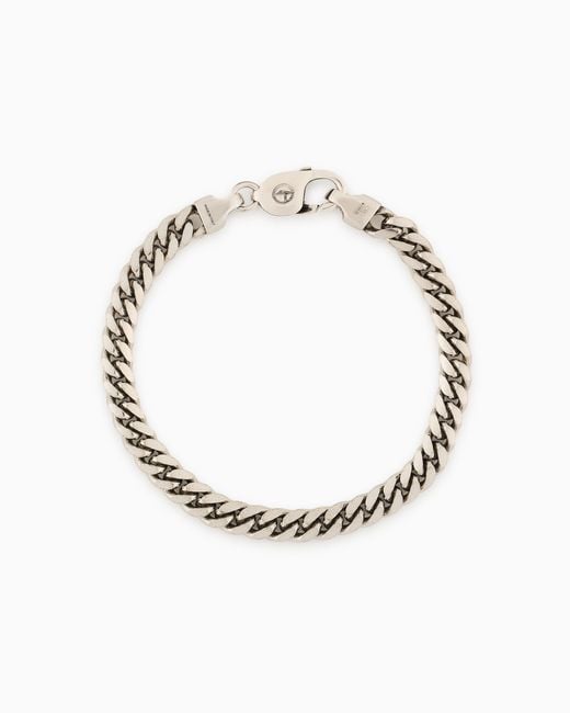 Bracciale A Catena di Giorgio Armani in Metallic da Uomo
