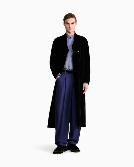Giorgio Armani Blue Shirt Regular Fit for men