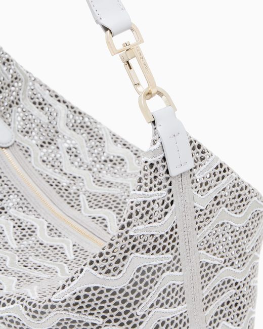 La Prima Soft Hobo Grande di Giorgio Armani in Gray