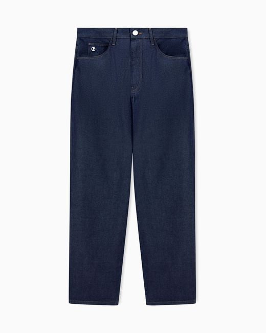 Giorgio Armani Blue Five-Pocket Trousers for men