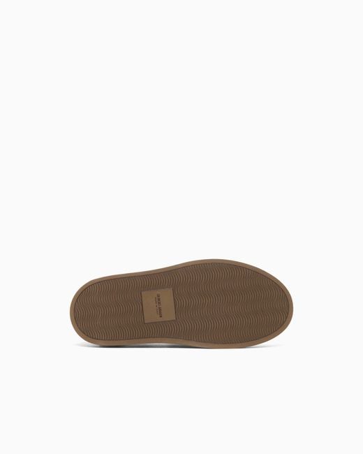 Giorgio Armani White Suede Loafers for men