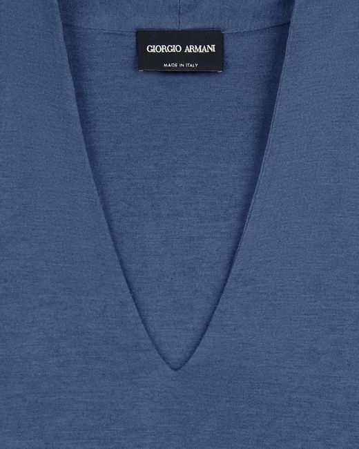 Giorgio Armani Blue Short Sleeve Top