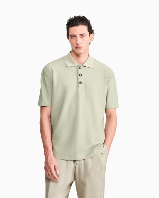 Giorgio Armani Green Polo Shirt Regular Fit for men