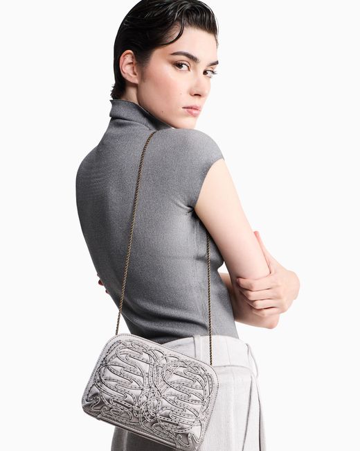 Giorgio Armani White Clutch La Prima