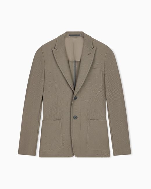 Giorgio Armani Brown Single-Breasted Jacket for men