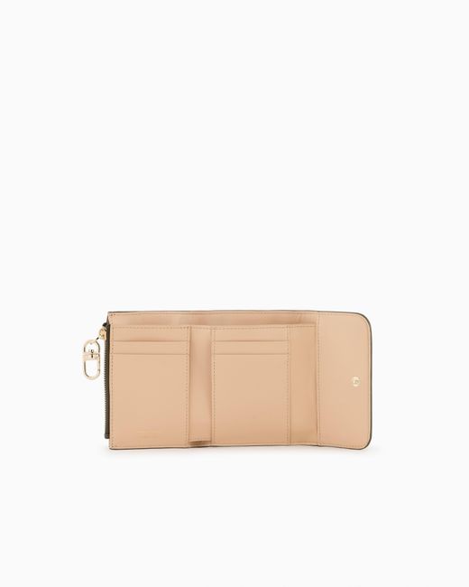 Giorgio Armani Green Leather Trifold Wallet