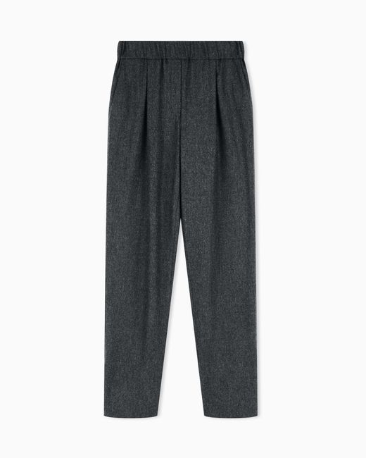 Giorgio Armani Gray Regular Fit Pull-On Trousers