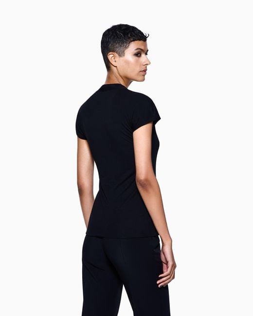 Giorgio Armani Black Short Sleeve Top