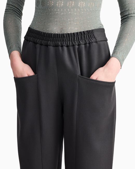 Giorgio Armani Gray Pull-On Trousers
