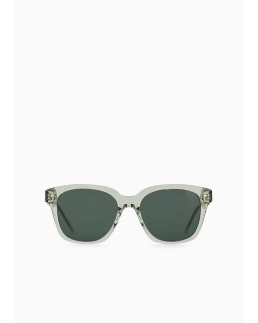 Giorgio Armani Green Eckige Sonnenbrille