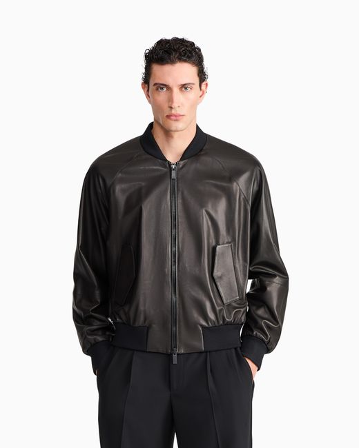 Giorgio Armani Gray Blouson Jacket Regular Fit for men
