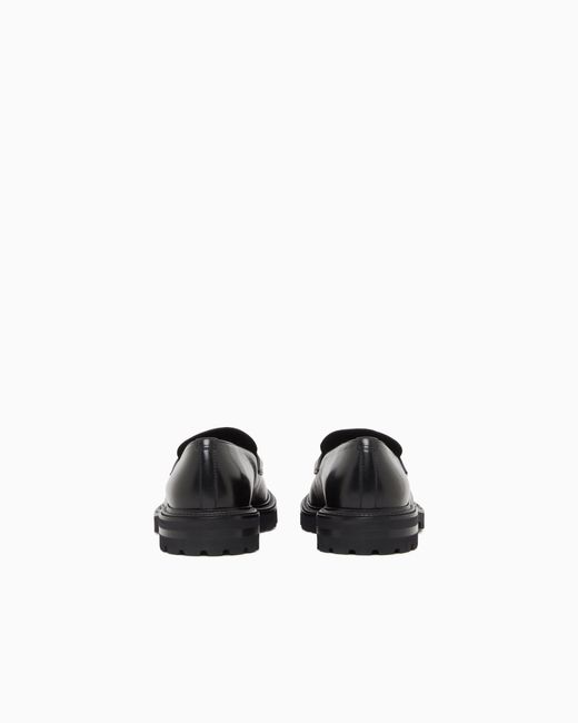 Giorgio Armani White Nappa Leather Loafers for men
