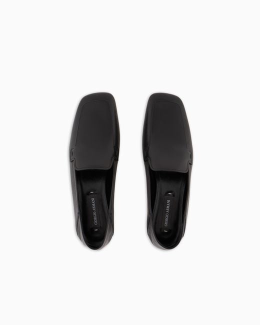 Giorgio Armani White X 10 Corso Como Calfskin Loafers