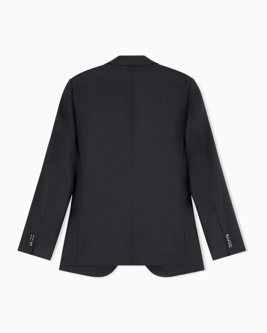Giorgio Armani Black George Line Single-Breasted Jacket for men