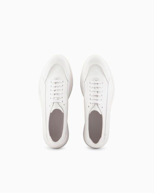 Giorgio Armani White Low-Top Sneaker for men