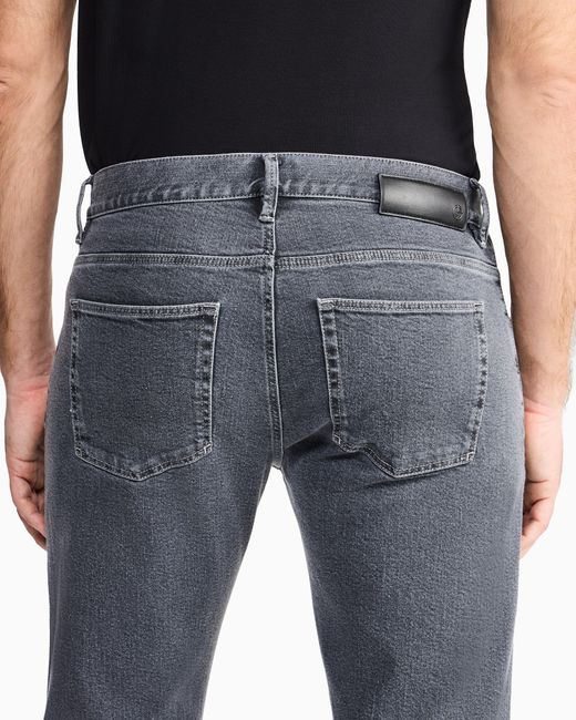 Giorgio Armani Blue Five-Pocket, Regular-Fit Trousers for men