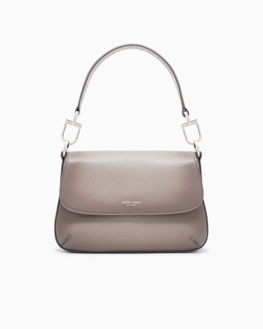 Giorgio Armani Gray Small La Prima Soft Bag