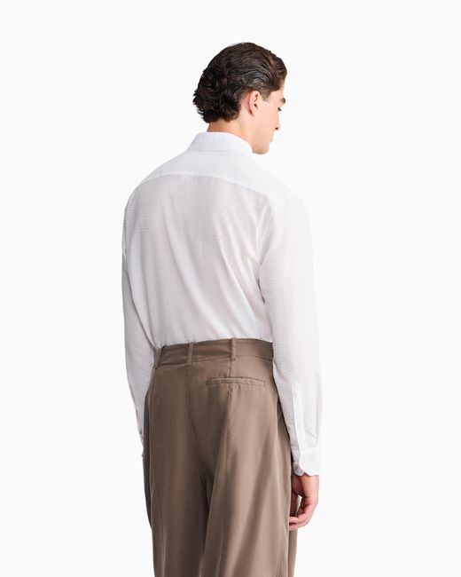 Giorgio Armani White Shirt Regular Fit for men