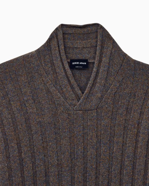 Giorgio Armani Black Sweater Regular Fit for men