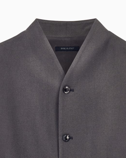 Giorgio Armani Gray Waistcoat Regular Fit for men