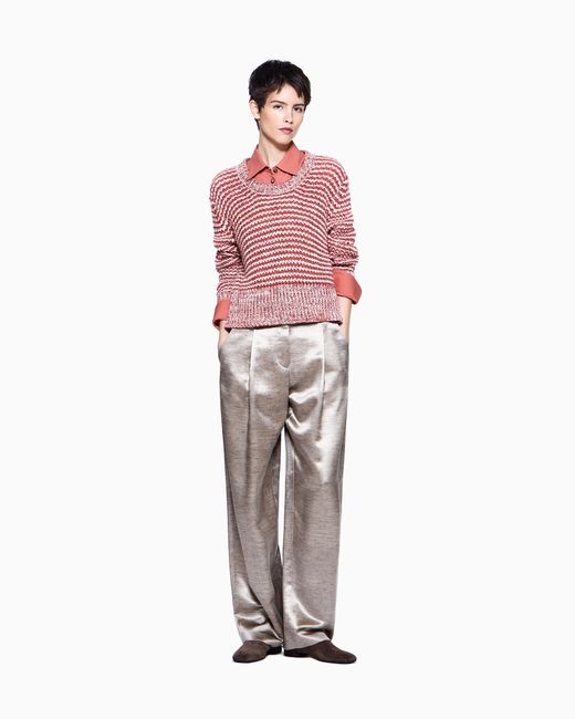 Giorgio Armani Pink Triple Silk Georgette Shirt