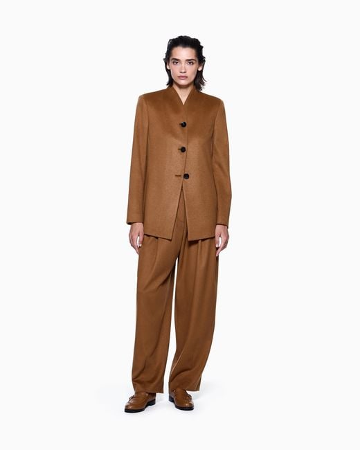 Giorgio Armani Brown Single-Breasted Jacket