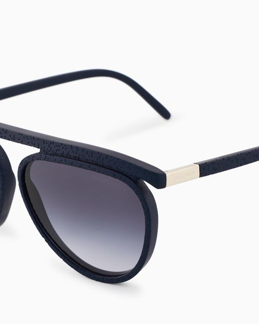 Giorgio Armani Blue Aviator Sunglasses
