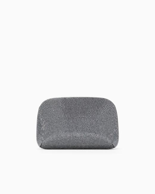 Giorgio Armani Gray Evening Bag