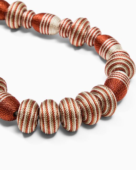 Giorgio Armani White Tubular Necklace