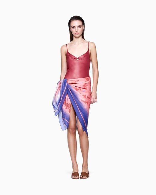 Giorgio Armani Pink Cotton Stole