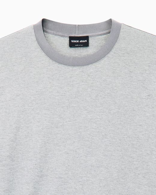 Giorgio Armani White Jumper Regular Melange Sweater for men
