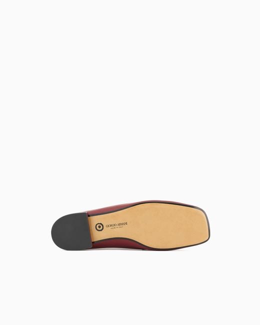 Giorgio Armani Red X 10 Corso Como Calfskin Loafers