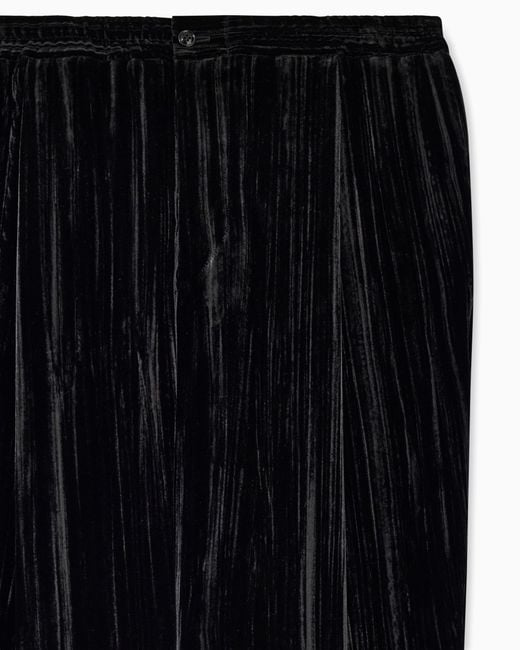 Giorgio Armani Black Trousers Regular Fit for men