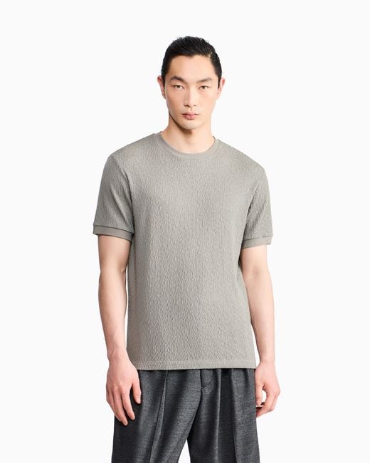 Giorgio Armani Gray T-Shirt Regular Fit for men