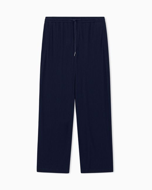 Giorgio Armani Blue Trousers Regular Fit for men