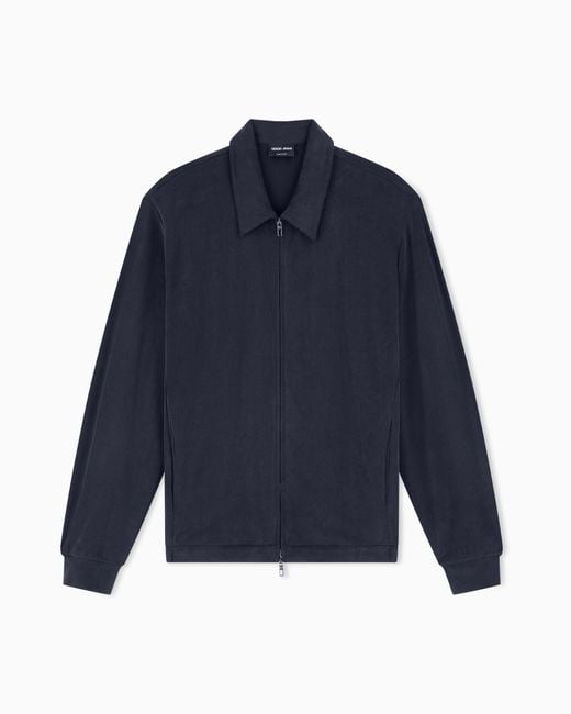 Giorgio Armani Blue Blouson Jacket Regular Fit for men