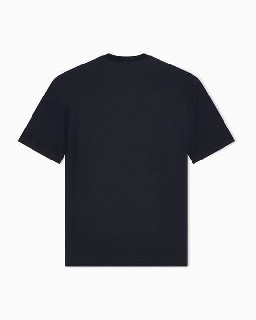 Giorgio Armani Blue T-Shirt Oversized for men