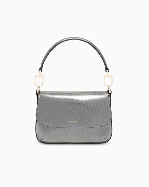 Giorgio Armani Gray La Prima Soft Small Bag